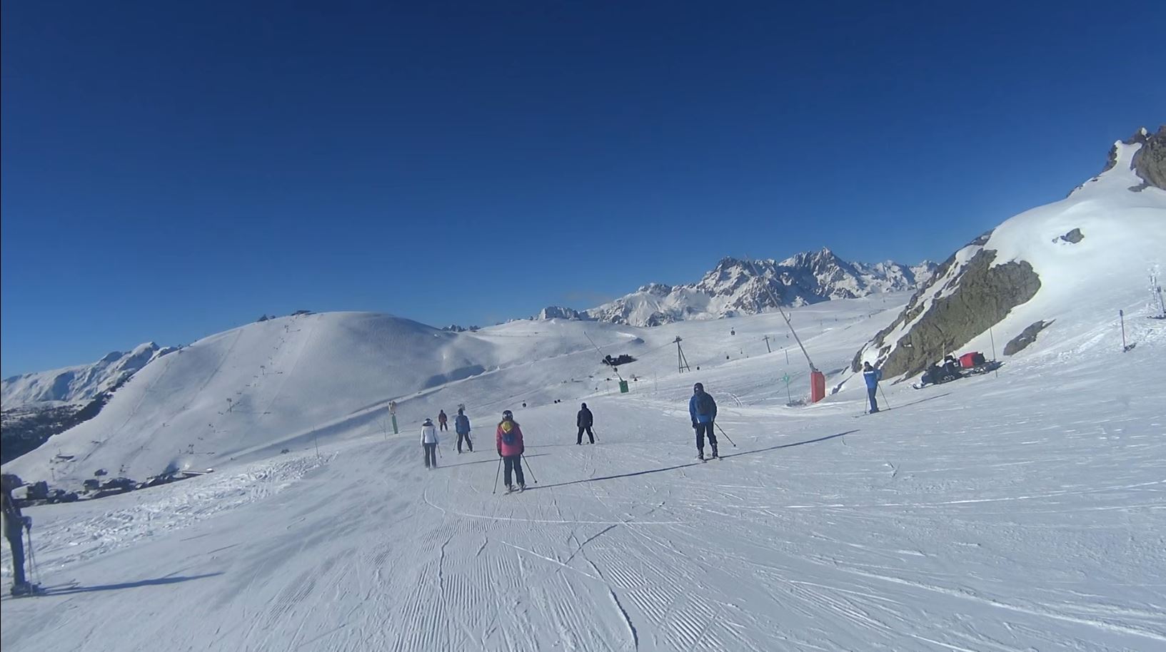 All together. After lunch